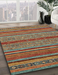 Abstract Brown Modern Rug, abs2389