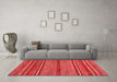 Modern Red Washable Rugs