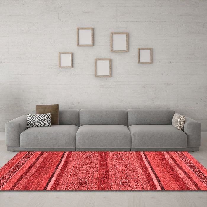 Modern Red Washable Rugs