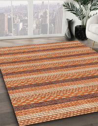 Abstract Brown Sand Brown Modern Rug, abs238