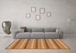 Machine Washable Abstract Brown Modern Rug in a Living Room,, wshabs238brn