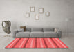 Modern Red Washable Rugs