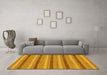 Machine Washable Abstract Yellow Modern Rug in a Living Room, wshabs238yw