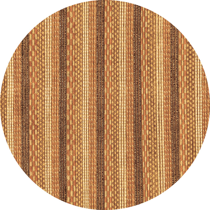 Round Machine Washable Abstract Brown Modern Rug, wshabs238brn