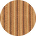 Round Abstract Brown Modern Rug, abs238brn