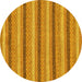 Round Abstract Yellow Modern Rug, abs238yw