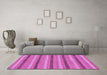 Machine Washable Abstract Purple Modern Area Rugs in a Living Room, wshabs238pur