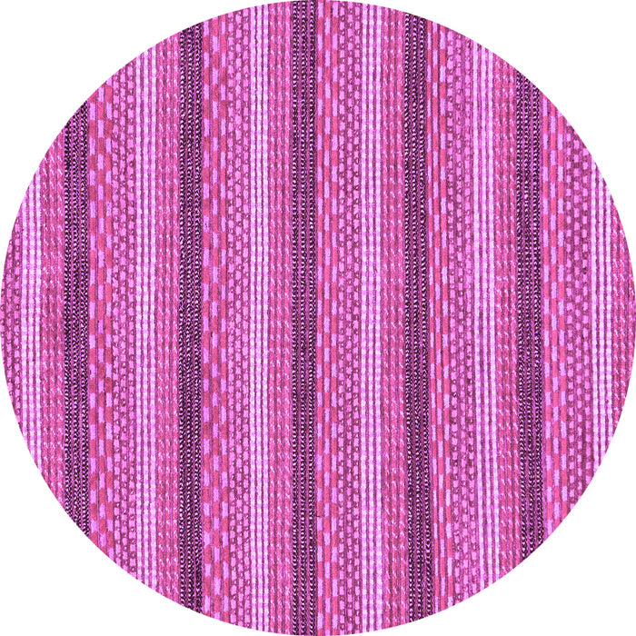 Round Machine Washable Abstract Purple Modern Area Rugs, wshabs238pur