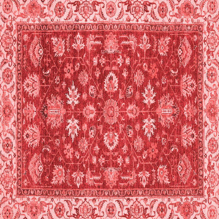 Machine Washable Oriental Red Traditional Rug, wshabs2390red
