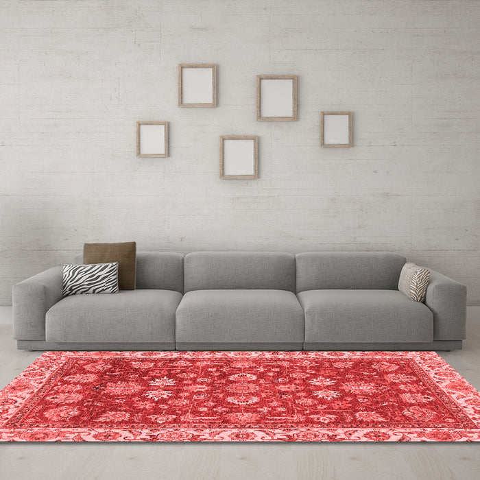 Traditional Red Washable Rugs