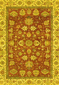 Oriental Yellow Traditional Rug, abs2390yw