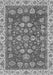 Machine Washable Oriental Gray Traditional Rug, wshabs2390gry