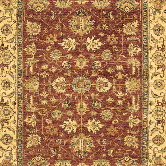 Machine Washable Oriental Brown Traditional Rug, wshabs2390brn