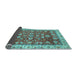 Sideview of Oriental Light Blue Traditional Rug, abs2390lblu