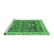 Sideview of Machine Washable Oriental Emerald Green Traditional Area Rugs, wshabs2390emgrn