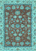 Oriental Light Blue Traditional Rug, abs2390lblu