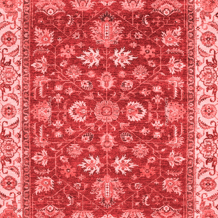 Machine Washable Oriental Red Traditional Rug, wshabs2390red