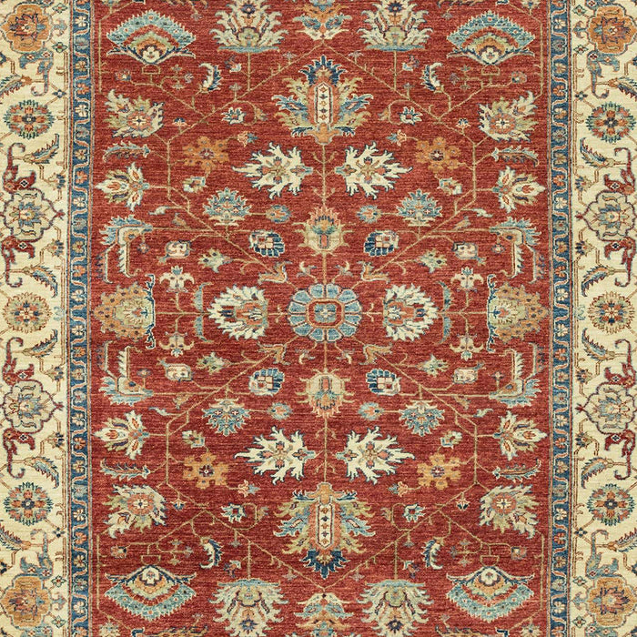 Machine Washable Abstract Red Rug, wshabs2390