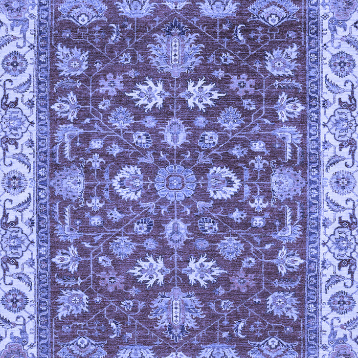 Machine Washable Oriental Blue Traditional Rug, wshabs2390blu