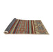 Sideview of Abstract Brown Red Modern Rug, abs2391