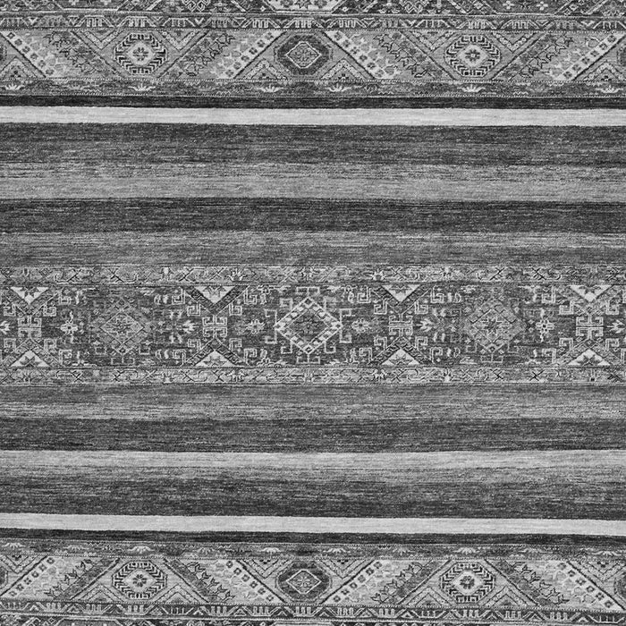 Machine Washable Abstract Gray Modern Rug, wshabs2391gry