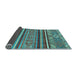 Sideview of Abstract Light Blue Modern Rug, abs2391lblu