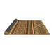 Sideview of Abstract Brown Modern Rug, abs2391brn