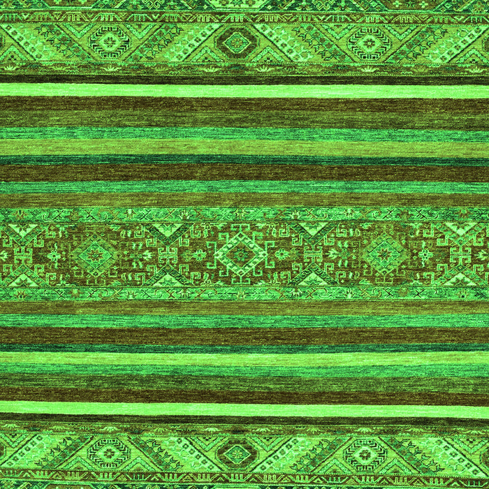 Machine Washable Abstract Green Modern Area Rugs, wshabs2391grn