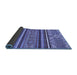 Sideview of Abstract Blue Modern Rug, abs2391blu