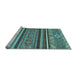 Sideview of Machine Washable Abstract Light Blue Modern Rug, wshabs2391lblu