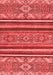 Abstract Red Modern Area Rugs