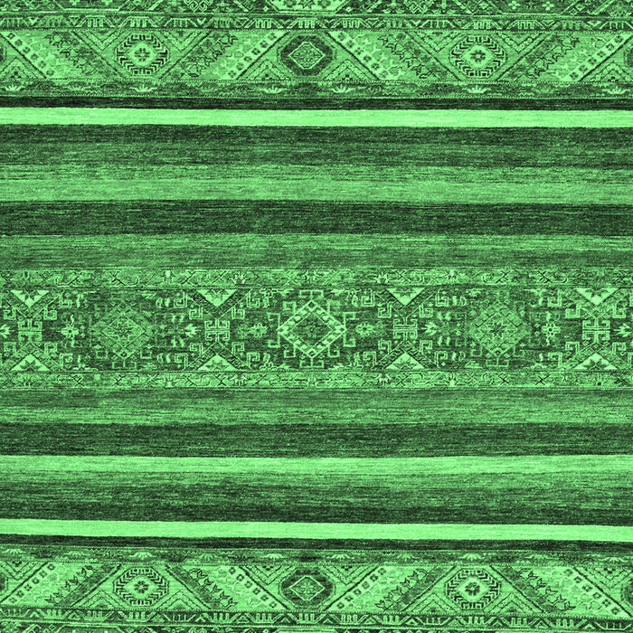 Machine Washable Abstract Emerald Green Modern Area Rugs, wshabs2391emgrn