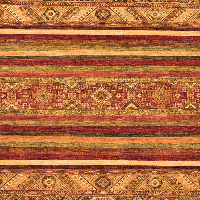 Machine Washable Abstract Orange Modern Area Rugs, wshabs2391org