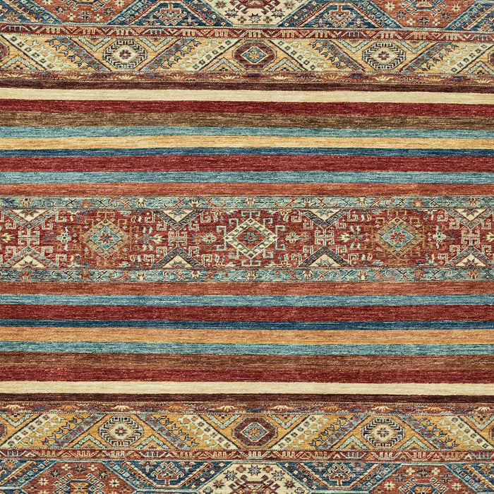 Machine Washable Abstract Brown Red Rug, wshabs2391