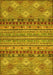 Abstract Yellow Modern Rug, abs2392yw