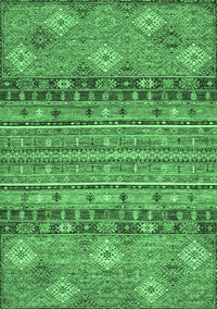 Abstract Emerald Green Modern Rug, abs2392emgrn