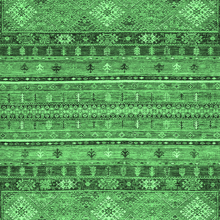 Machine Washable Abstract Emerald Green Modern Area Rugs, wshabs2392emgrn