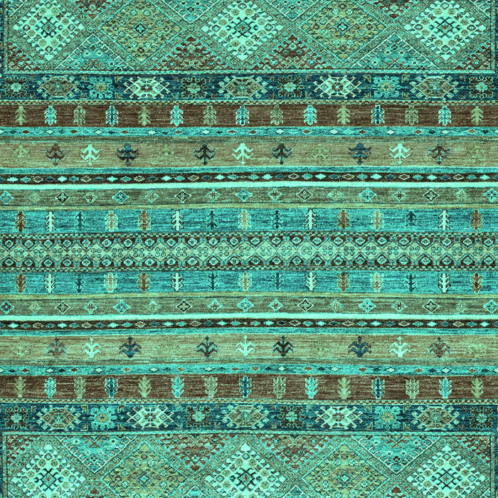 Machine Washable Abstract Turquoise Modern Area Rugs, wshabs2392turq