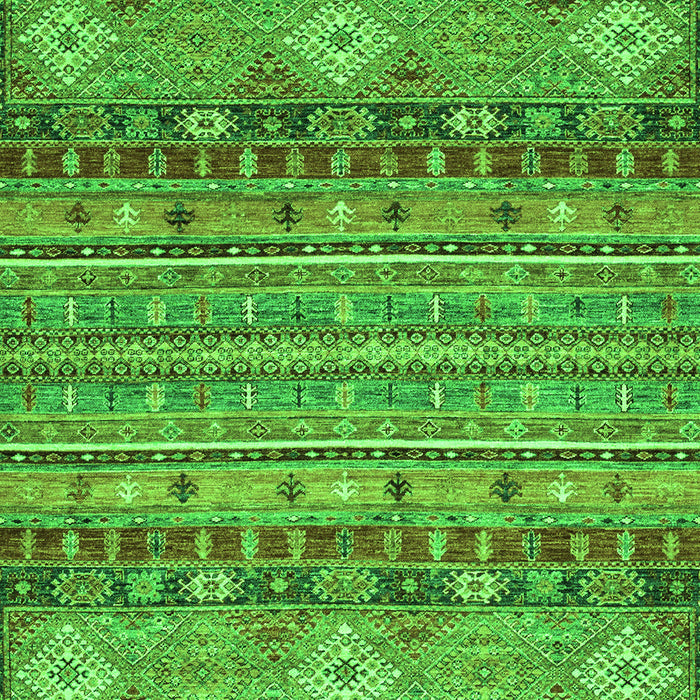 Machine Washable Abstract Green Modern Area Rugs, wshabs2392grn