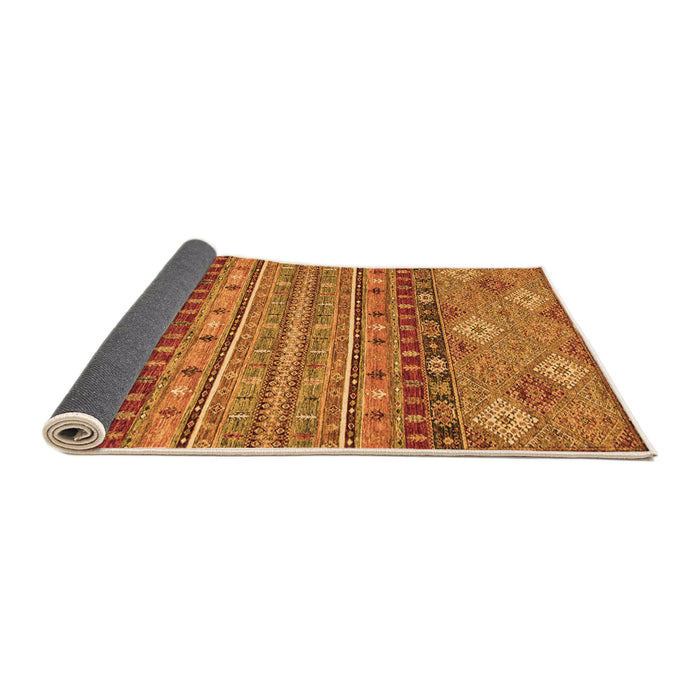 Sideview of Abstract Orange Modern Rug, abs2392org