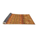 Sideview of Abstract Orange Modern Rug, abs2392org