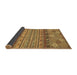 Sideview of Abstract Brown Modern Rug, abs2392brn