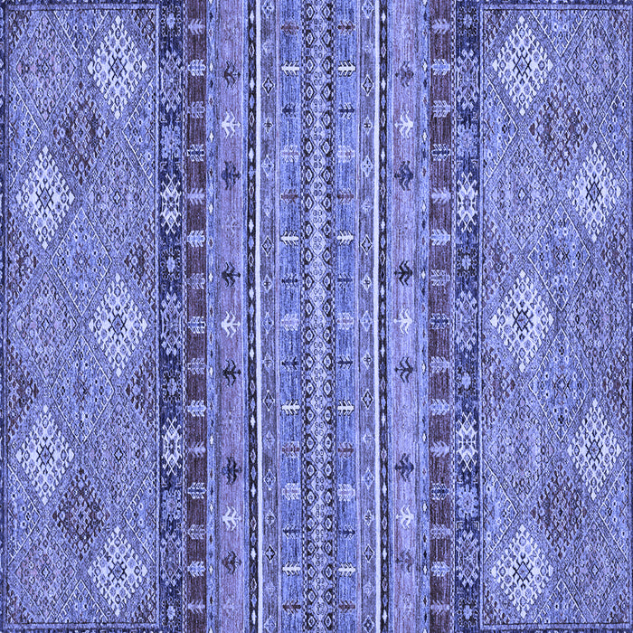 Square Abstract Blue Modern Rug, abs2392blu