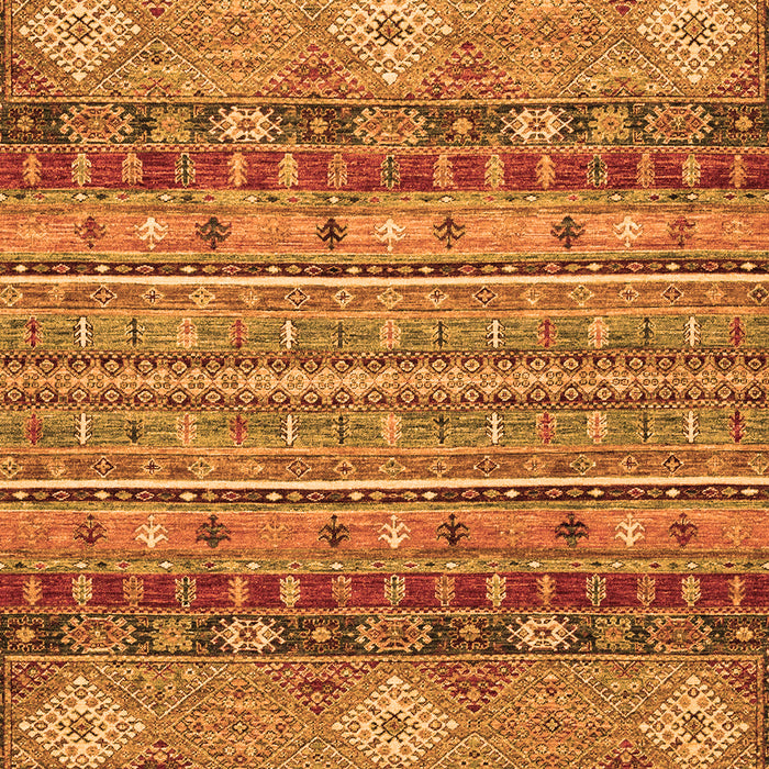 Machine Washable Abstract Orange Modern Area Rugs, wshabs2392org