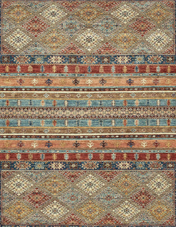 Abstract Camel Brown Modern Rug, abs2392