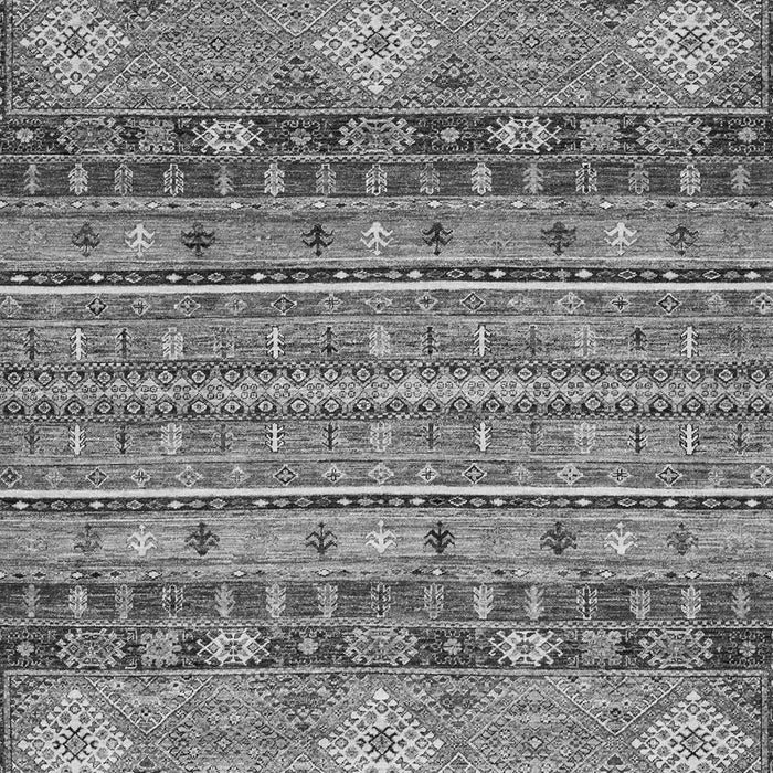 Machine Washable Abstract Gray Modern Rug, wshabs2392gry