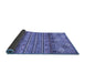 Sideview of Abstract Blue Modern Rug, abs2392blu