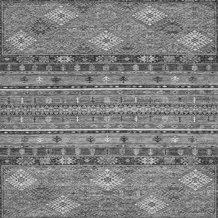 Square Abstract Gray Modern Rug, abs2392gry