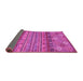 Sideview of Abstract Pink Modern Rug, abs2392pnk