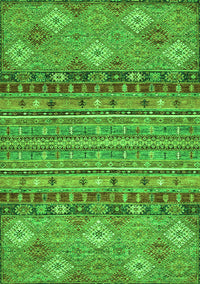 Abstract Green Modern Rug, abs2392grn